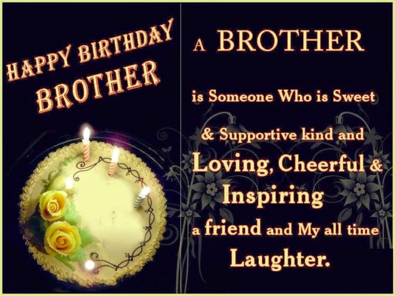 41 Birthday Wishes For Brother