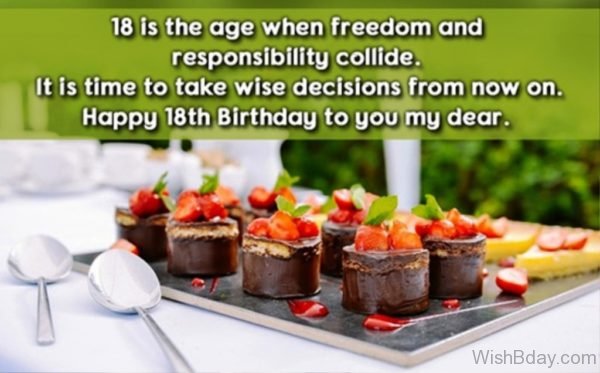 Eighteen Is The Age When Freedom