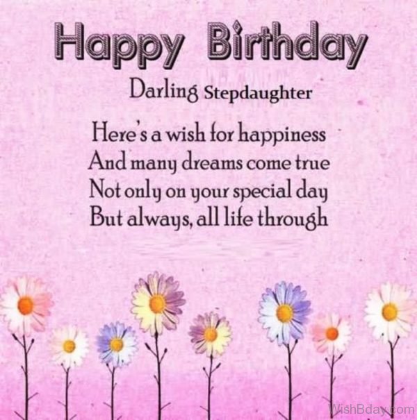 Happy Birthday Darling Step Daughter