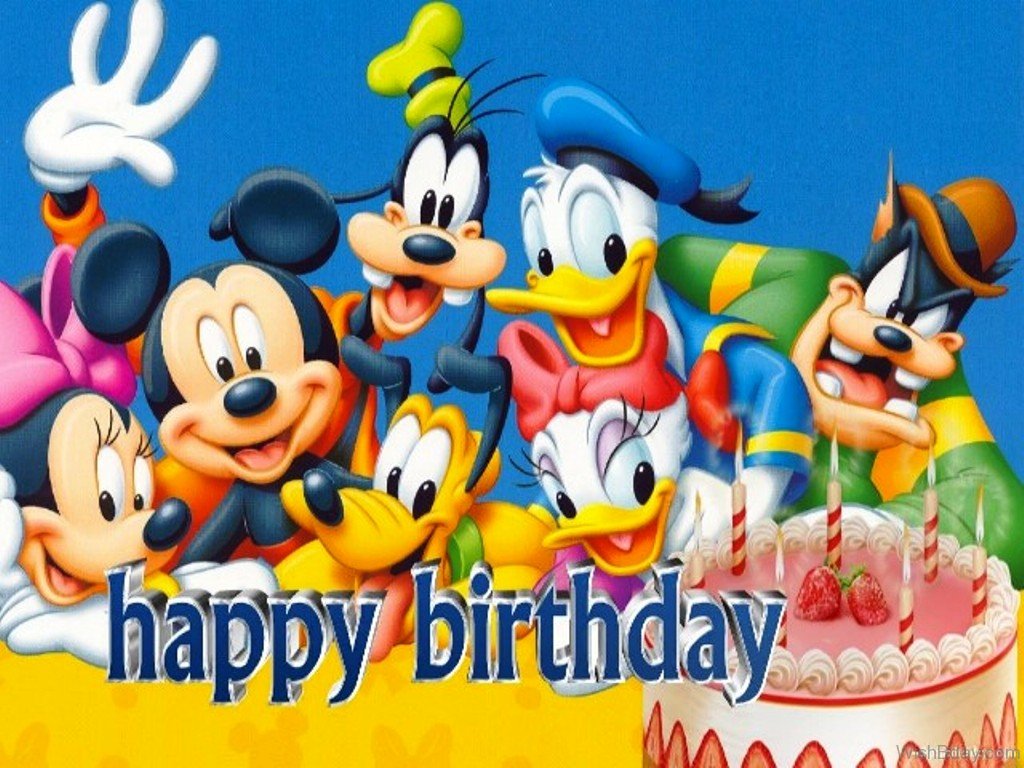 Happy Birthday Images Disney - Printable Template Calendar