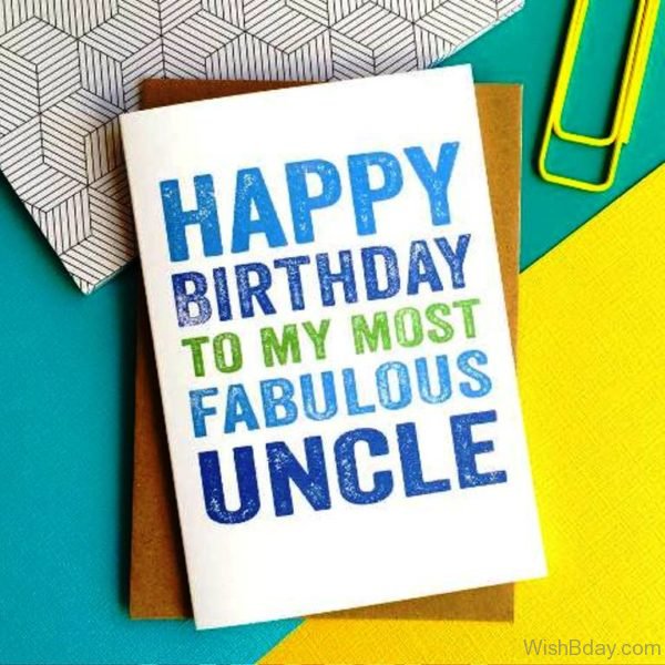 Happy Birthday To Most Fabulous Uncle