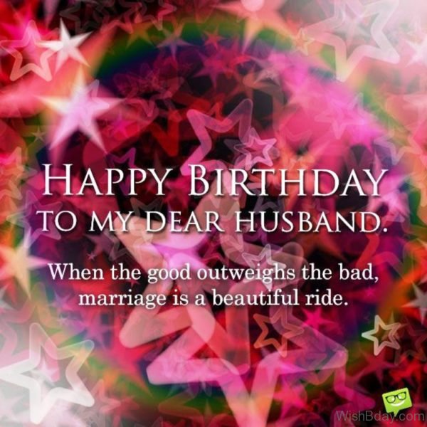 Happy Birthday To My Dear Husband