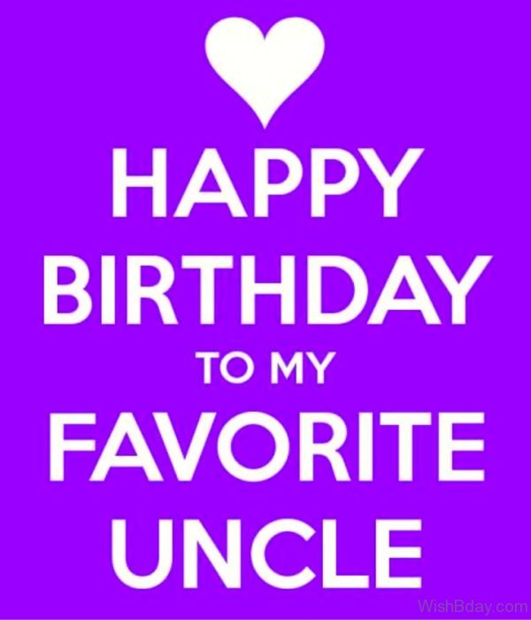 Happy Birthday To My Favourite Uncle