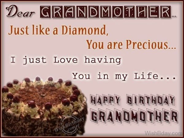 Happy Birthday To My Precious Grandmother