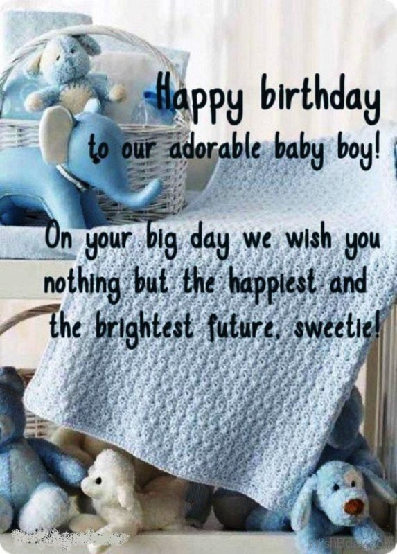 Happy Birthday To Our Adorable Baby Boy 1
