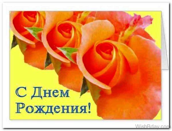 Happy Birthday Wishes In Russian Image
