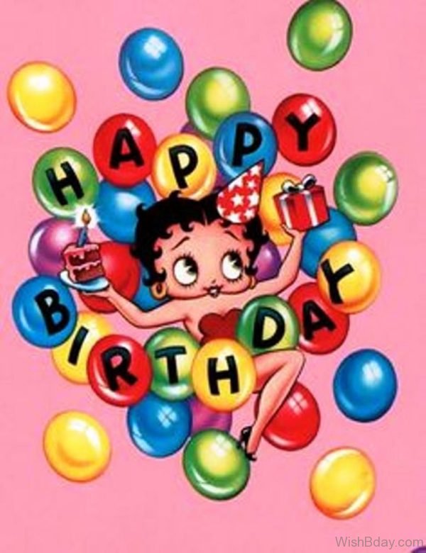 Happy Birthday With Colorful Balloons 2