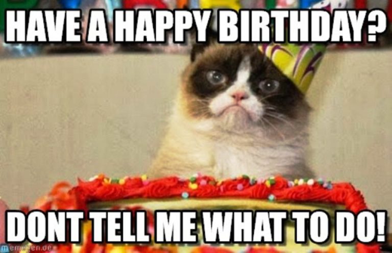 Grumpy Cat Birthday Wishes