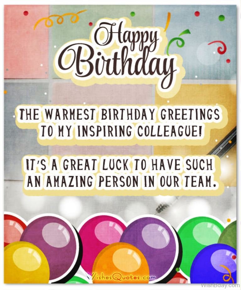 29 Colleague Birthday Wishes
