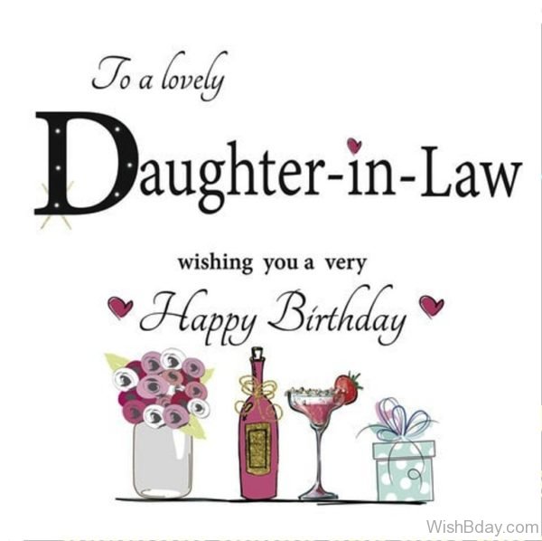 TO A Lovely Birthday Daughter IN Law 1