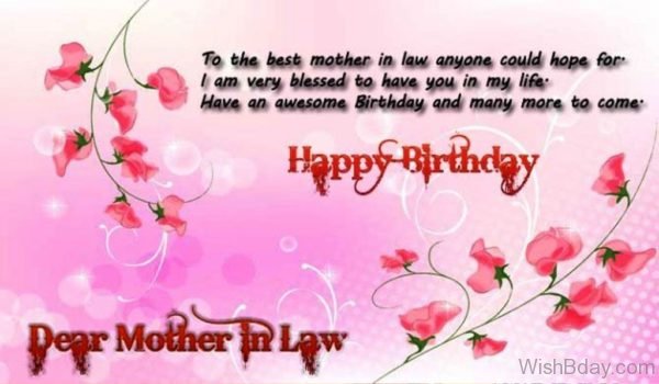To The Best Mother In Law Anyone Could Hope For