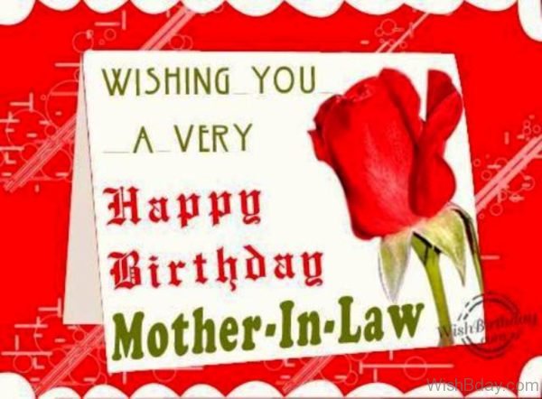 Wishing You A Very Happy Birthday Mother In Law