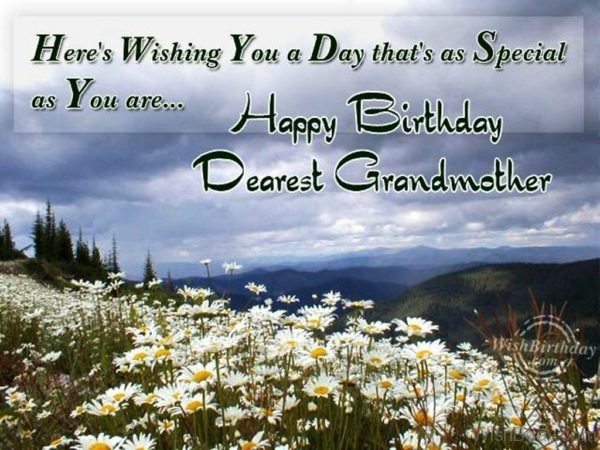 Wishing You Happy Birthday Dearest Grandmother