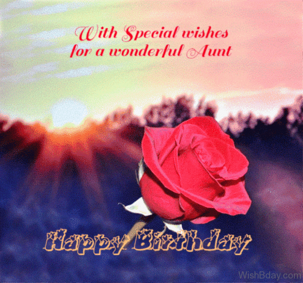 With Special Wishes For A Wonderful Aunt 1