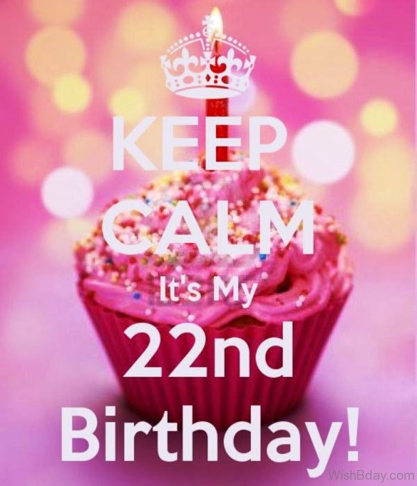 Keep Calm And Its My Twenty Two Birthday
