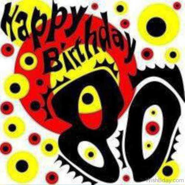 Eightyth Birthday Wishes Image