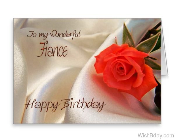 To My Wonderful Fiance Happy Birthday