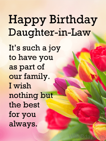 Birthday wishes for daughter in law5