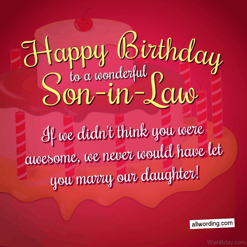 Birthday wishes for son in law awesome