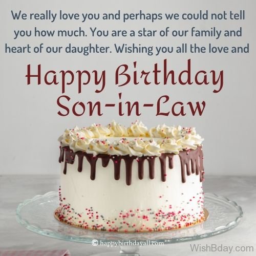 Birthday wishes for son in law