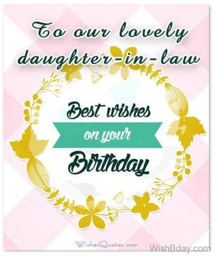 Daughter in law birthday