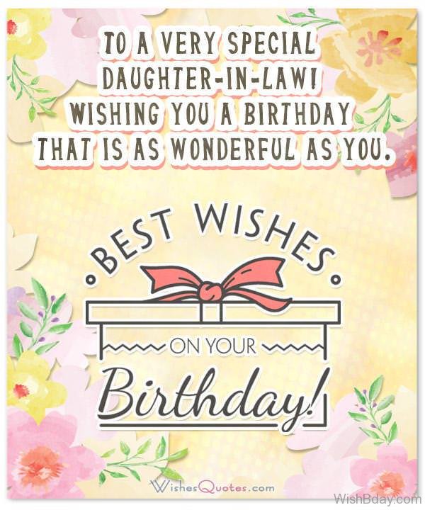 Happy birthday daughter in law