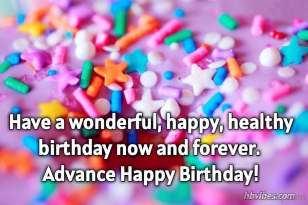 Advance Happy Birthday 4